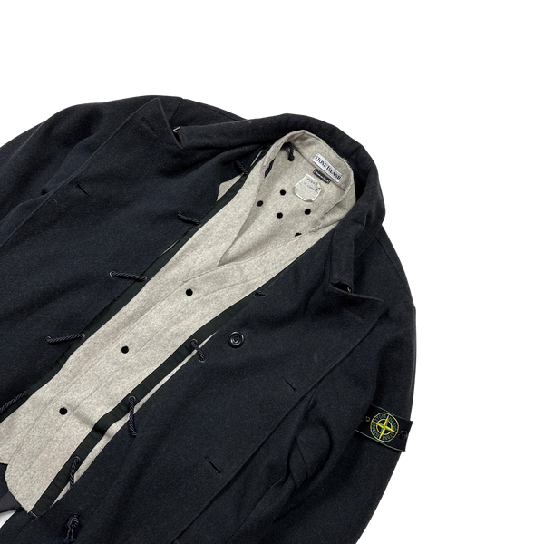 Stone Island 1998 Black Vintage Duffle Coat