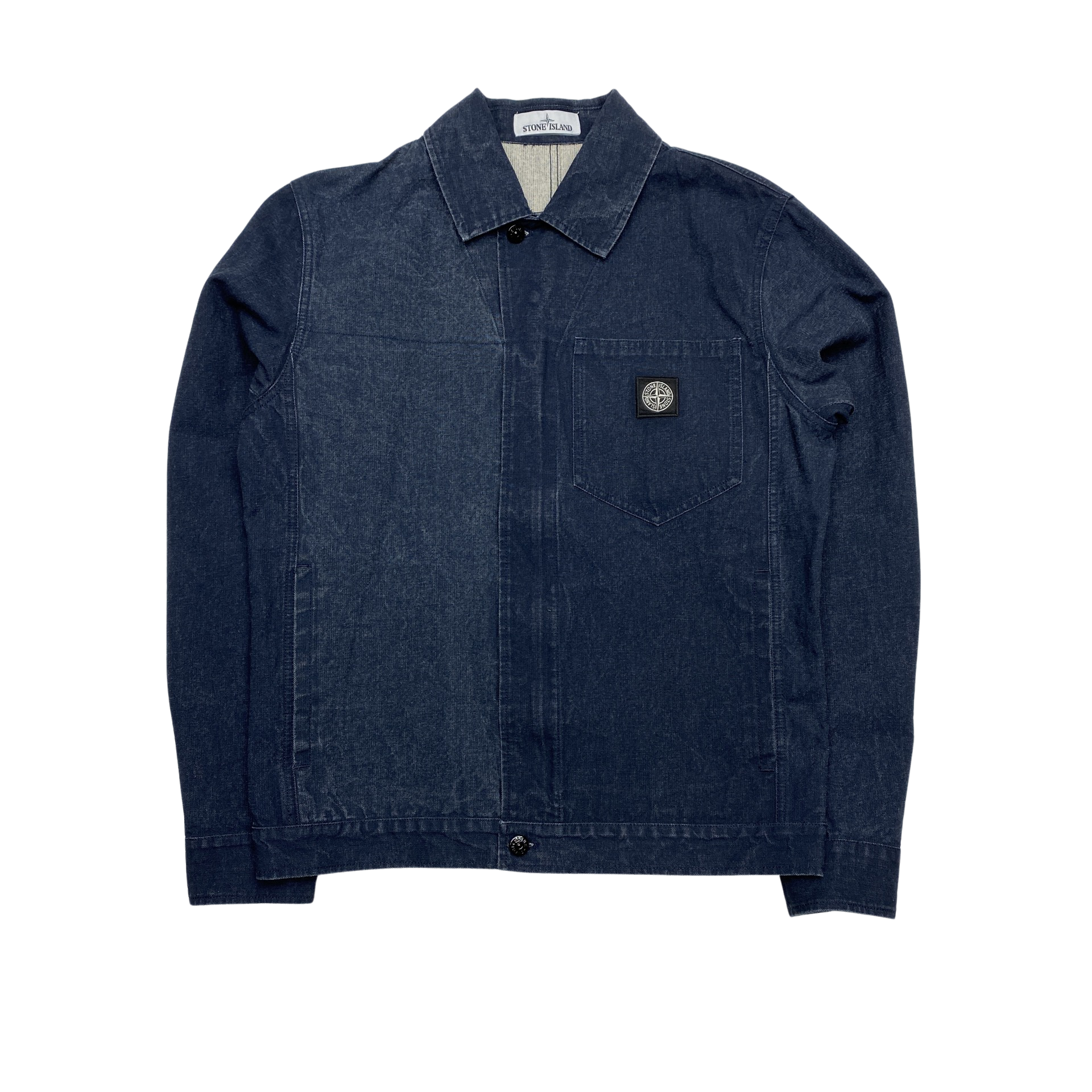 Stone Island 2019 Panama Placcato Denim Jacket