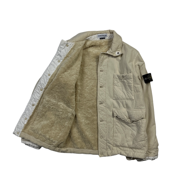 Stone Island 2001 Vintage Rare Fleece Lined Jacket - Small