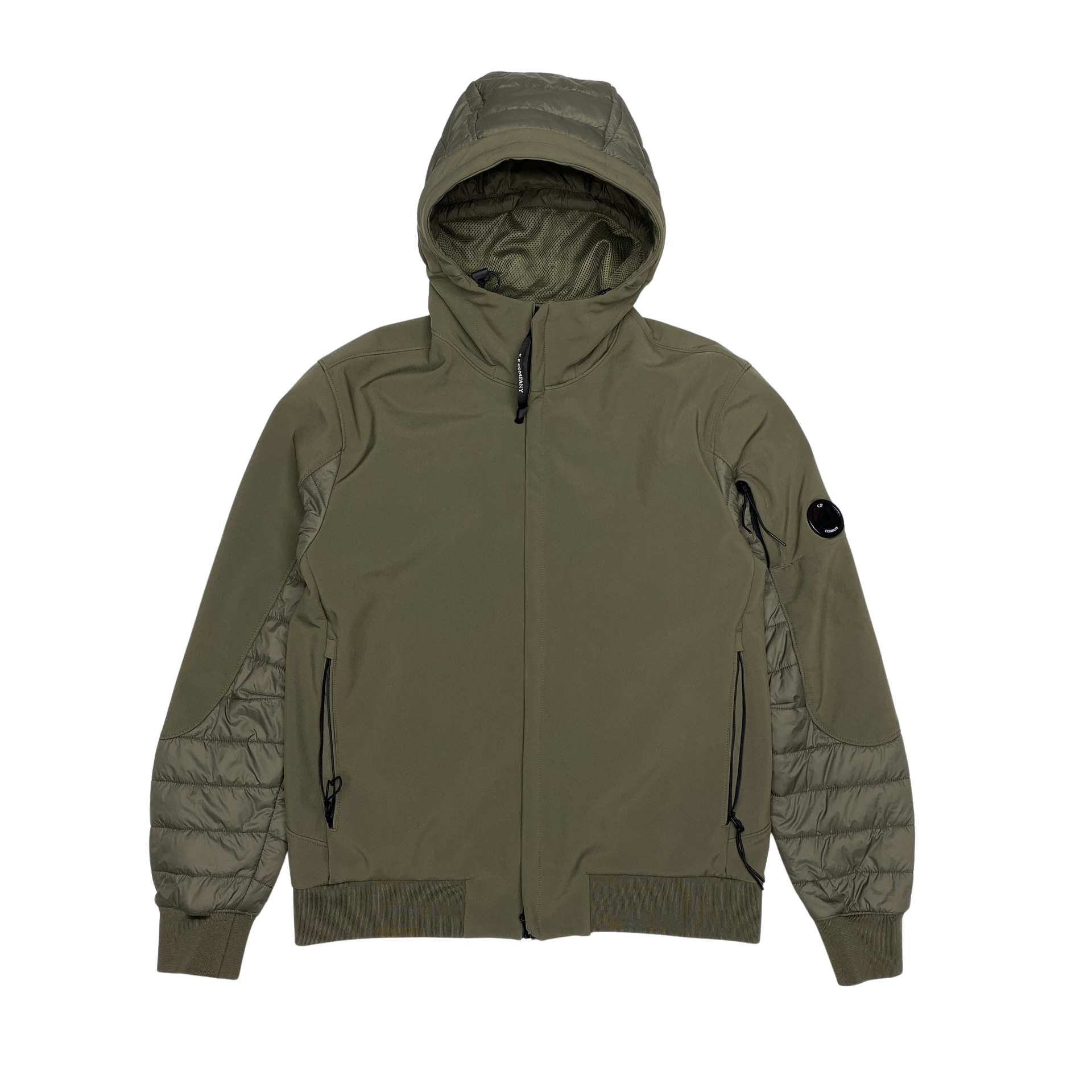 CP Company Olive Green Padded Soft Shell Jacket Mat s Island