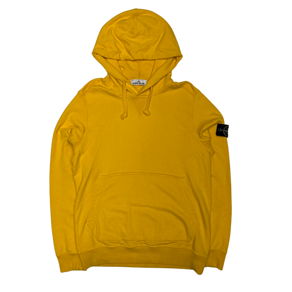 Stone Island Yellow Cotton Pullover Jumper