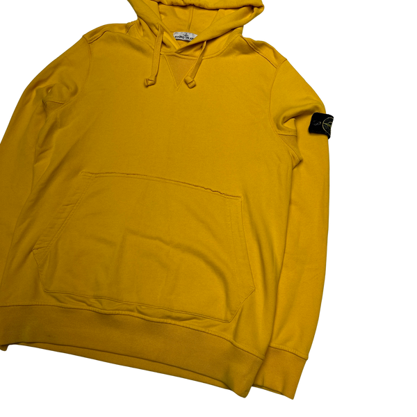 Stone Island Yellow Cotton Pullover Jumper