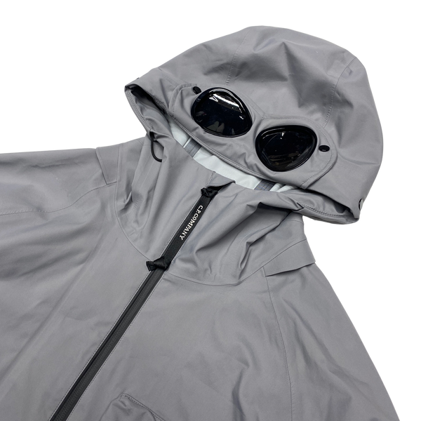 CP Company Grey Gore-Tex Infinium Waterproof Goggle Jacket