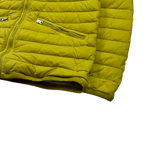 Stone Island Yellow Loom Woven Down Chambers Jacket - XL