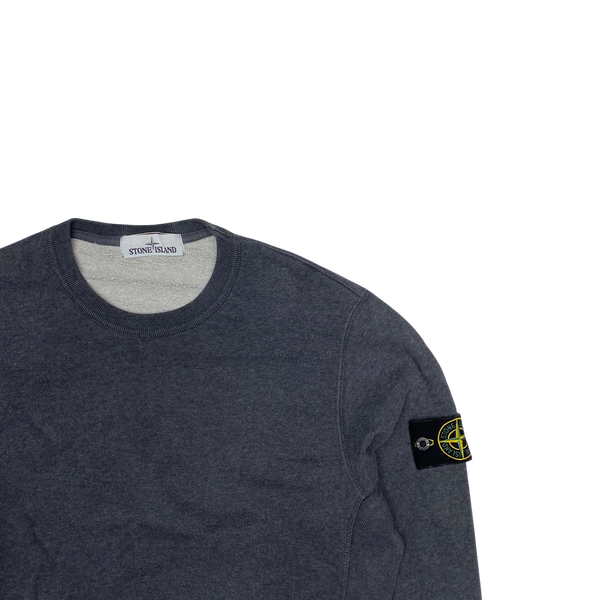 Stone Island Dark Grey Cotton Crewneck Sweatshirt Mat s Island