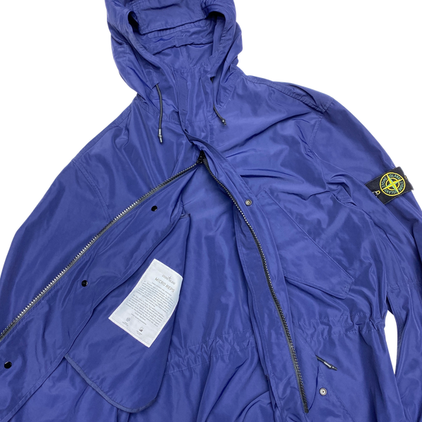 Stone Island 2018 Blue Micro Reps Parka Jacket