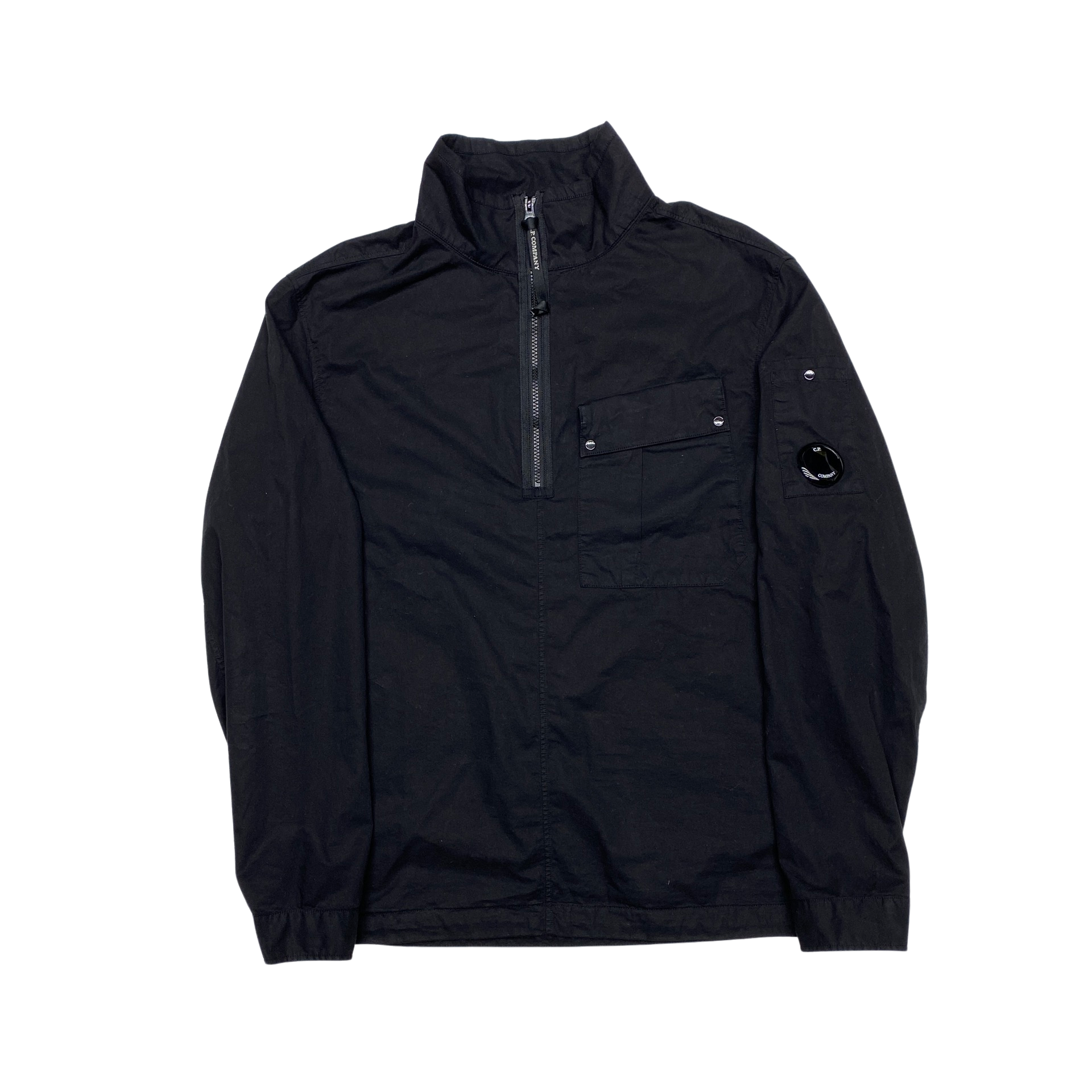 CP Company Black Cotton Smock Overshirt