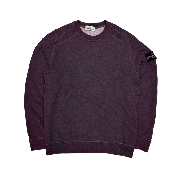 Stone Island 2020 Purple Dust Treatment Crewneck