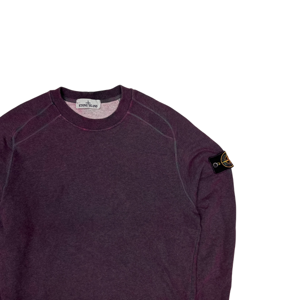 Stone Island 2020 Purple Dust Treatment Crewneck