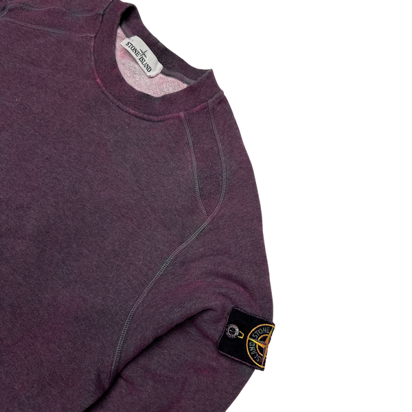 Stone Island 2020 Purple Dust Treatment Crewneck