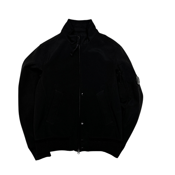 CP Company Black Soft Shell Bomber Jacket