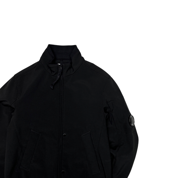 CP Company Black Soft Shell Bomber Jacket