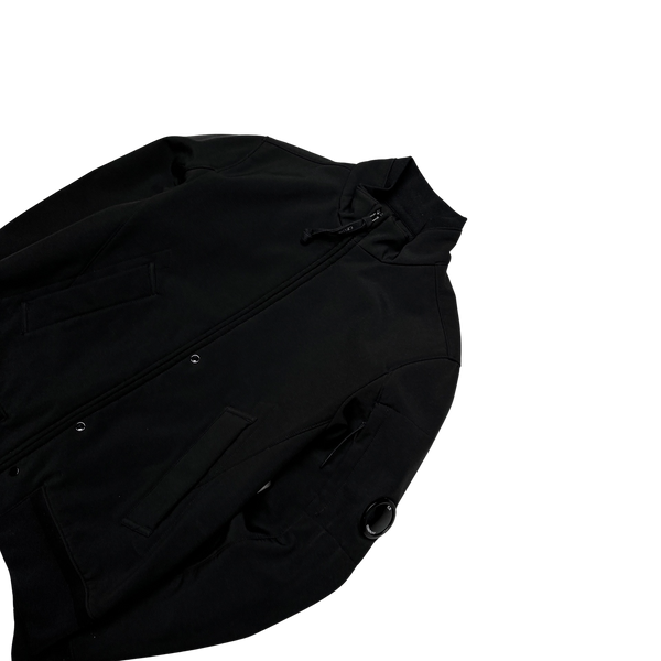 CP Company Black Soft Shell Bomber Jacket