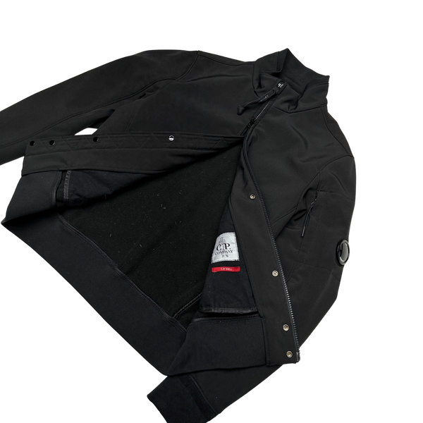 CP Company Black Soft Shell Bomber Jacket