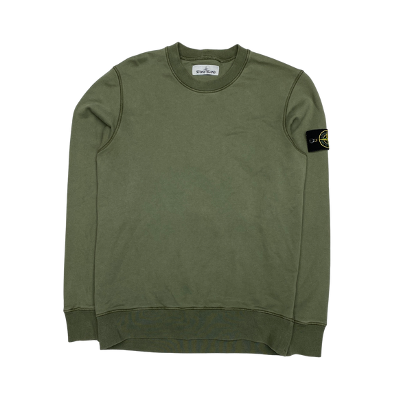 Stone island crewneck clearance olive