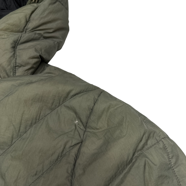 Stone Island Khaki Opaque Nylon Tela Down Puffer Jacket