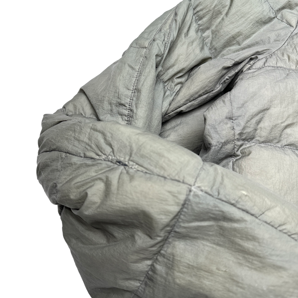 Stone Island Khaki Opaque Nylon Tela Down Puffer Jacket