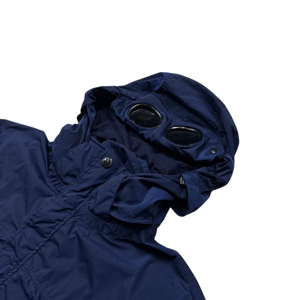 CP Company Blue Stretch Nycra Goggle Jacket - XL