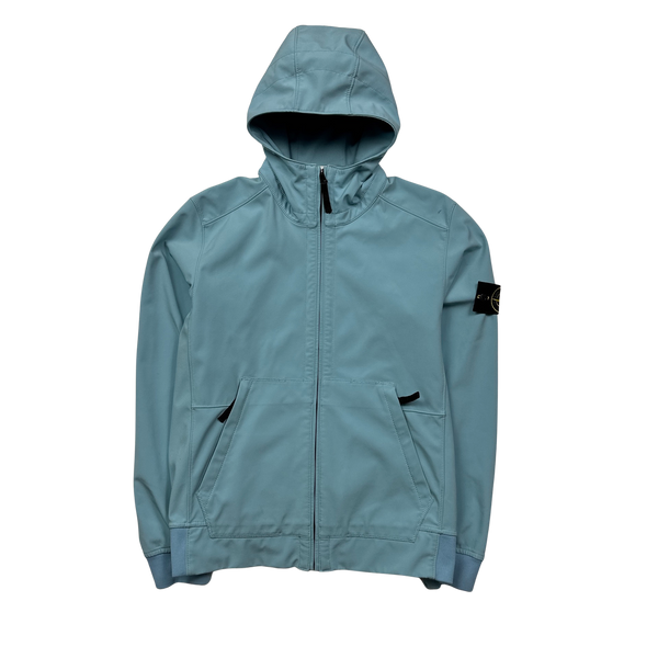 Stone island outlet baby blue jacket