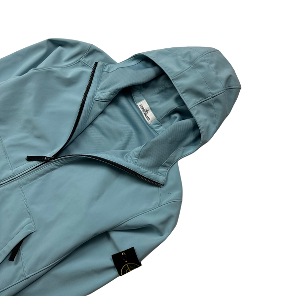 Stone Island 2017 Baby Blue Light Soft Shell R Jacket - XL