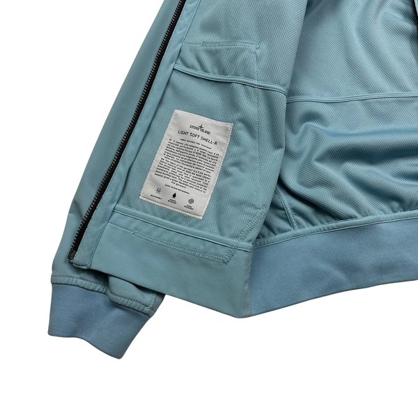 Stone Island 2017 Baby Blue Light Soft Shell R Jacket - XL