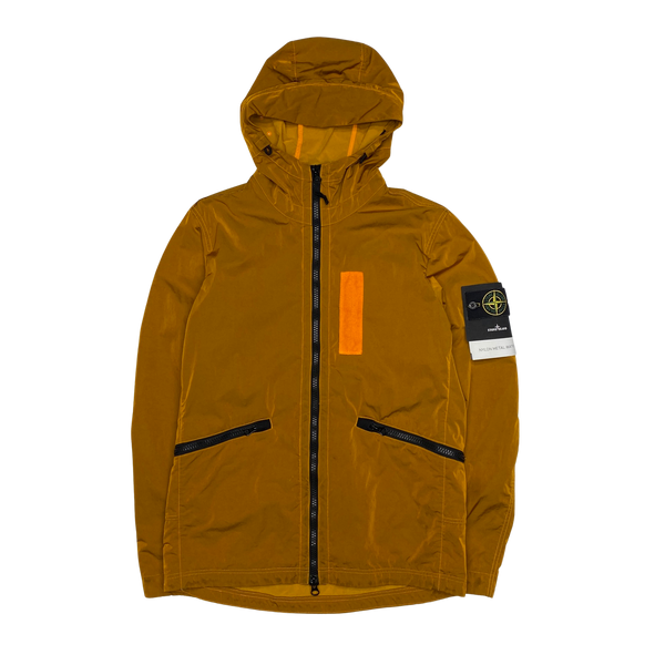 Stone Island Orange Nylon Metal Flock Hooded Jacket – Mat's Island