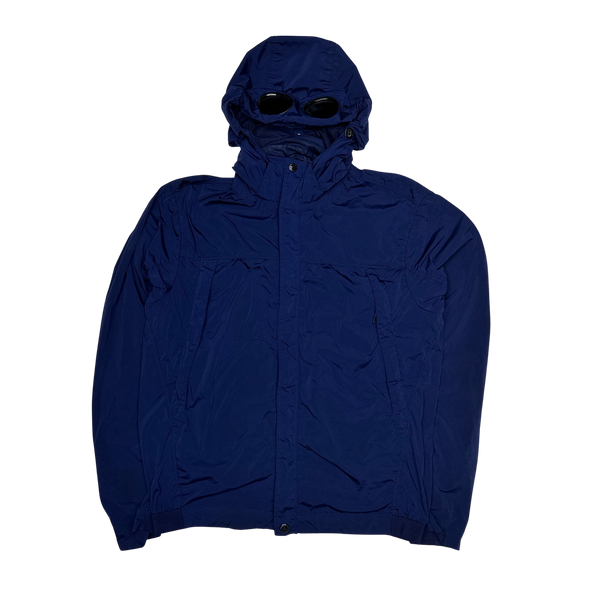 CP Company Dark Blue Nycra Goggle Jacket