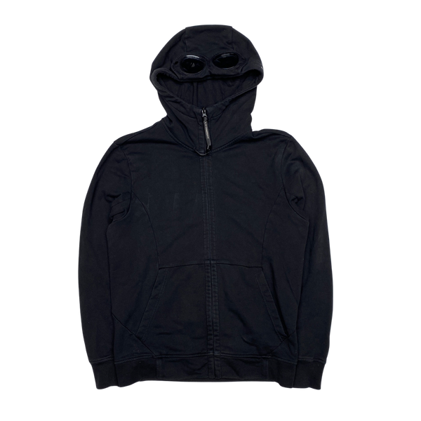 Cp company store black goggle hoodie