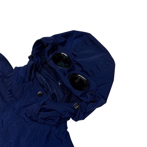 CP Company Dark Blue Nycra Goggle Jacket