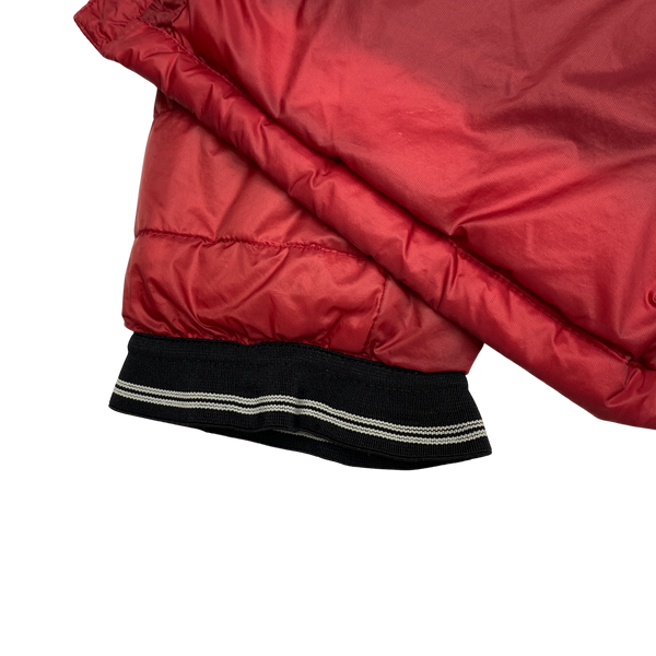 Stone Island Red Micro Rip Stop Down Packable Jacket